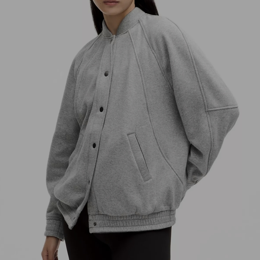 Lululemon Scuba Oversized Varsity JacketPlush Sz XL/XXL